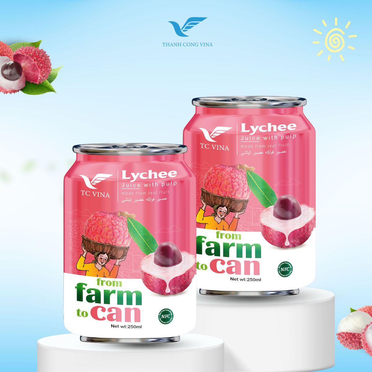 Lychee juice drink