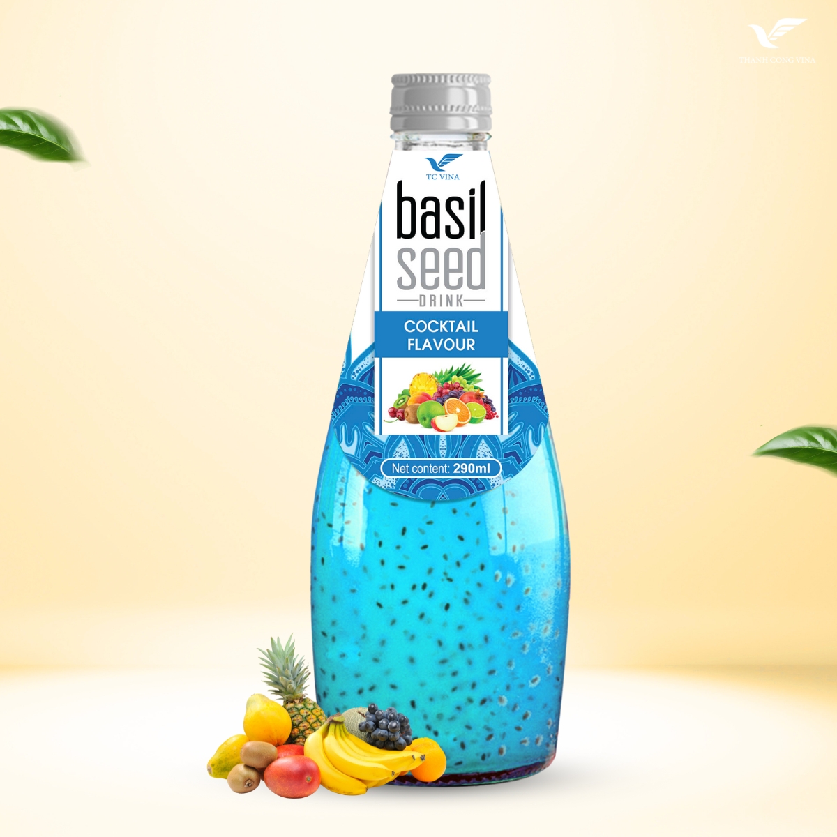 Basil Seeds Drink Cocktail