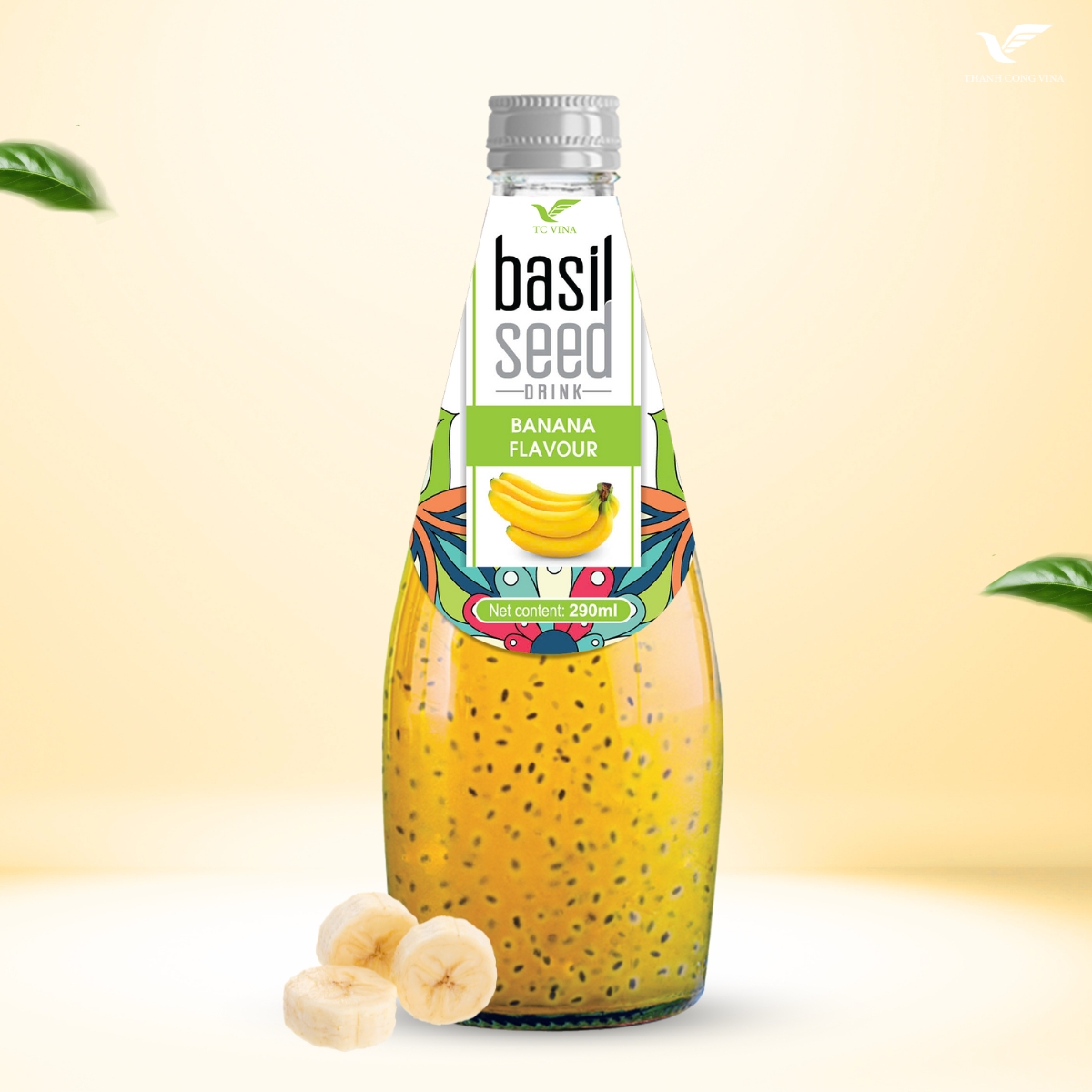 Basil Seeds Drink With Banana