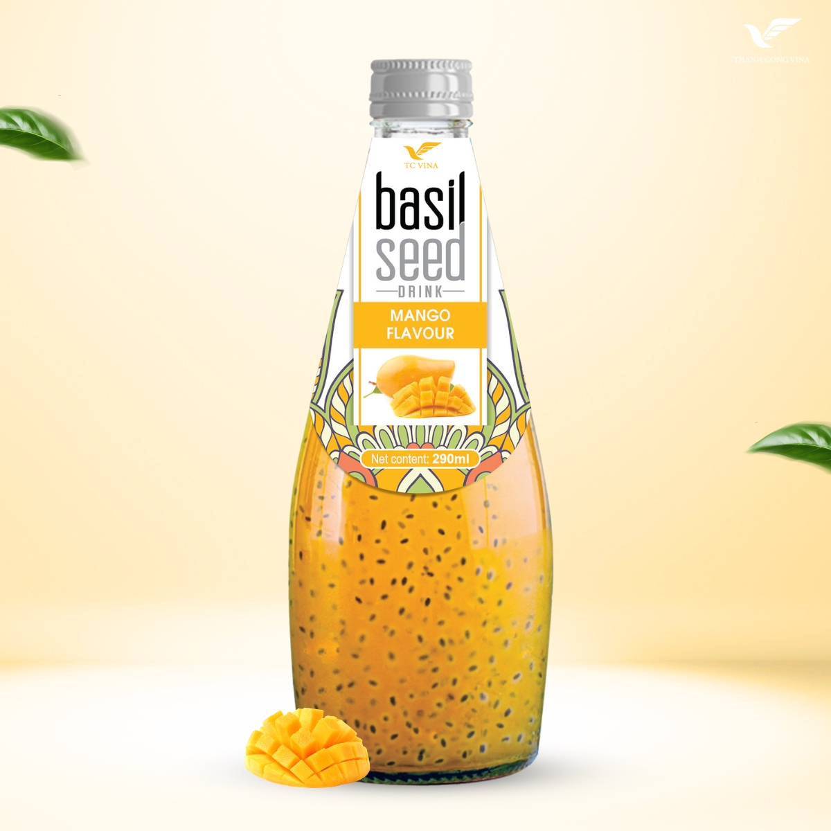 Basil Seeds Drink With Mango