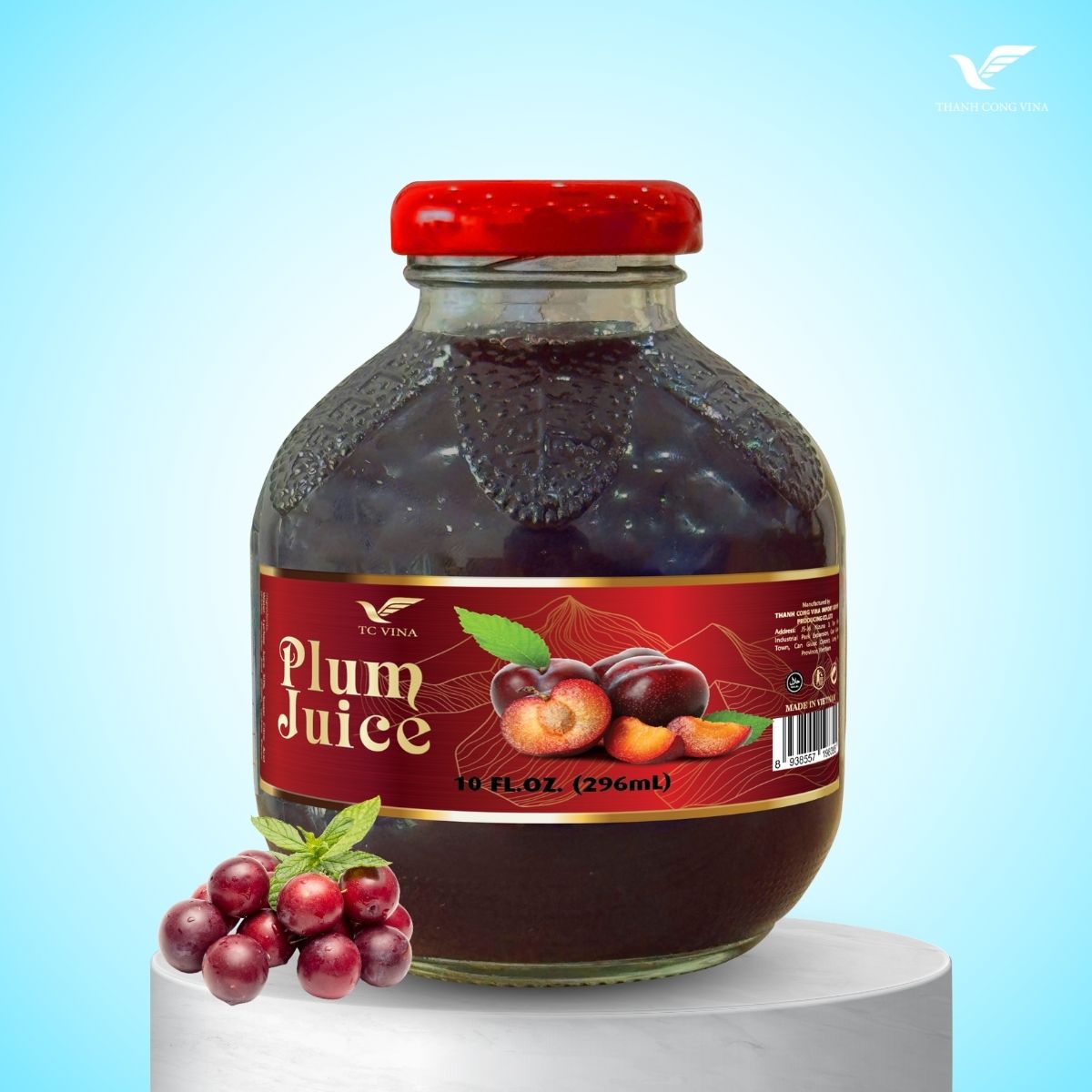 Plum juice drink