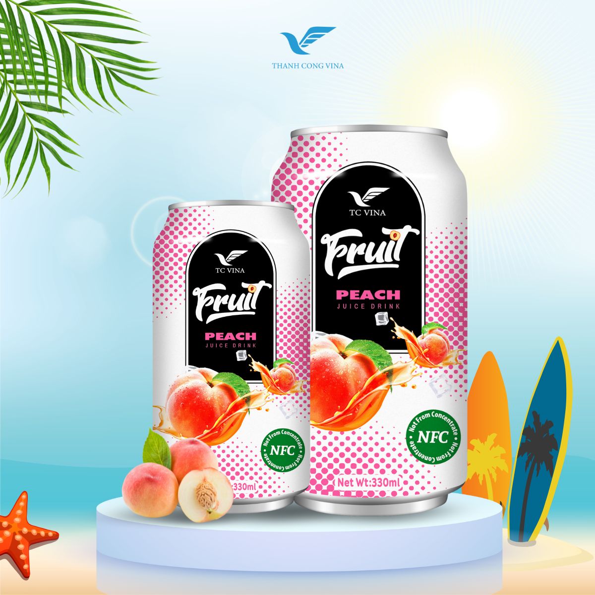 Peach juice drink