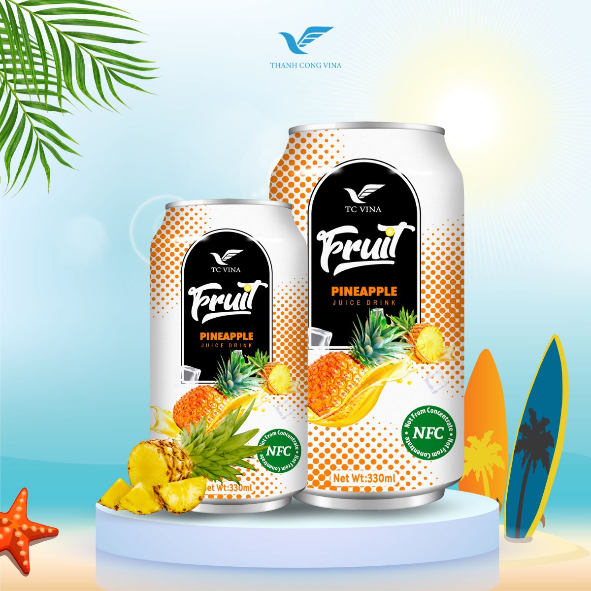 Pineapple juice drink