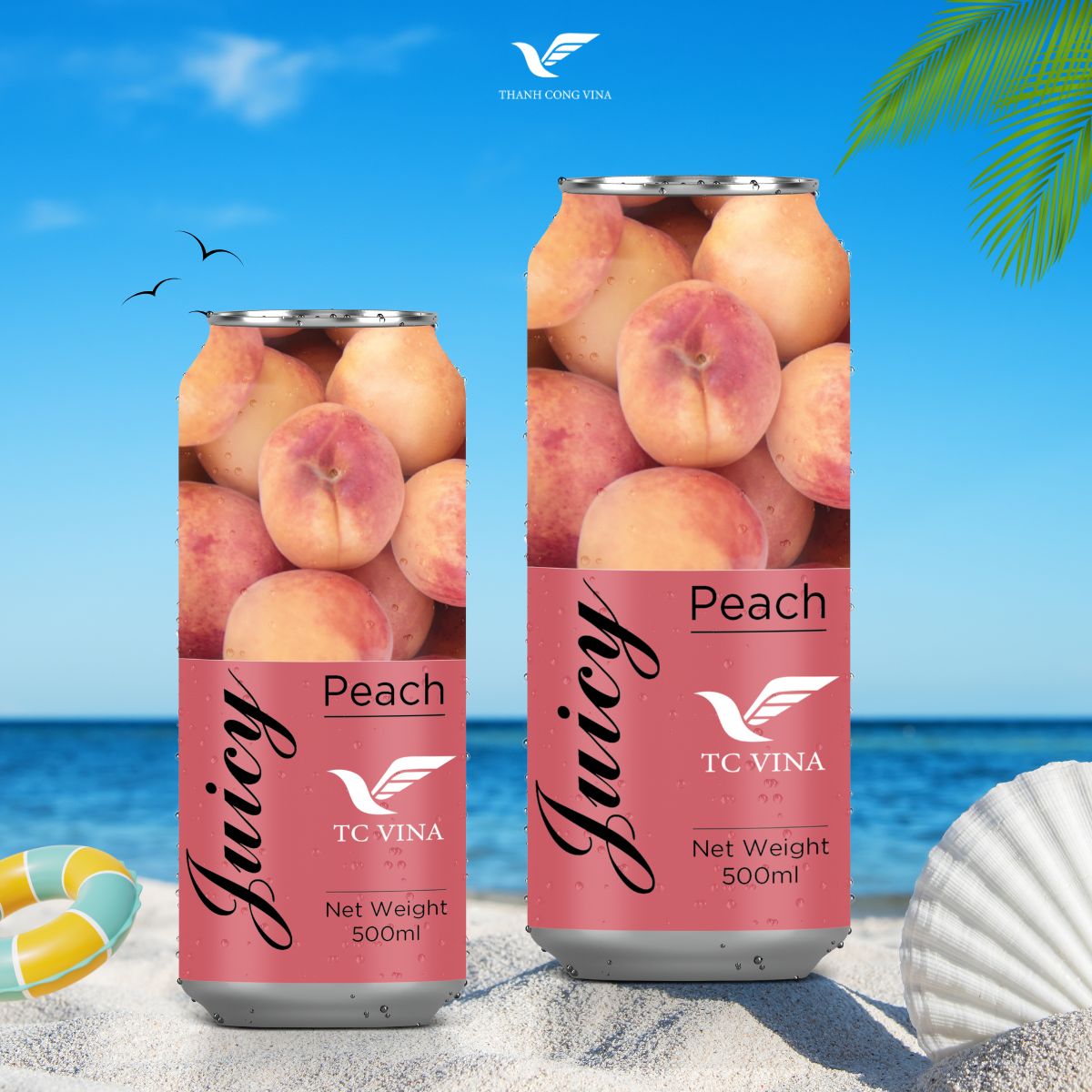 Peach juice drink