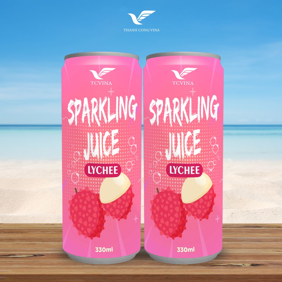 Sparkling Lychee Juice Drink