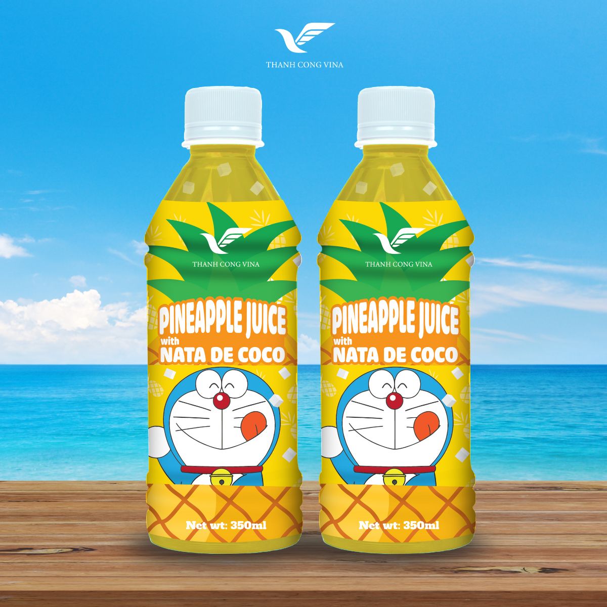 Pineapple Juice With Nata De Coco