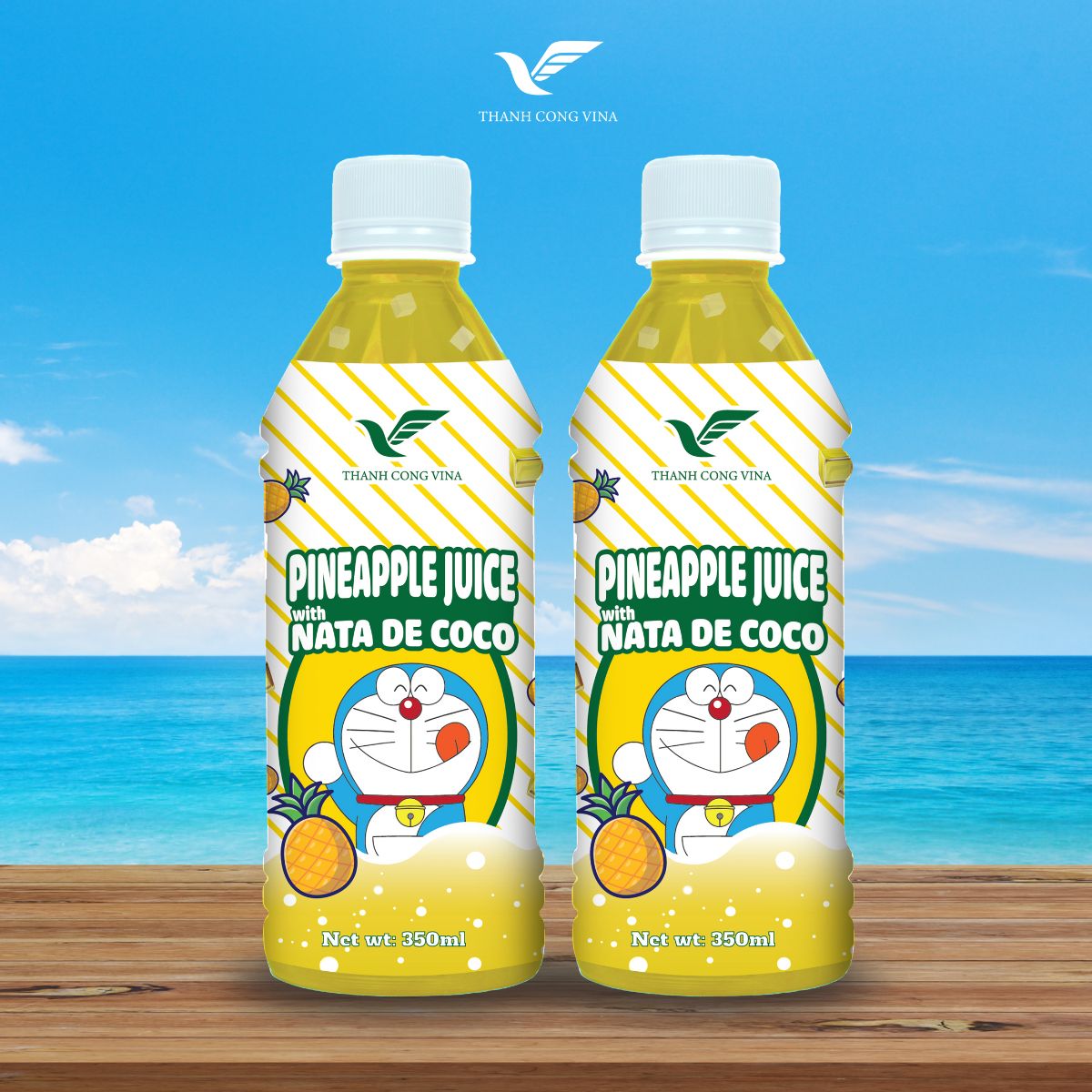 Pineapple Juice With Nata De Coco