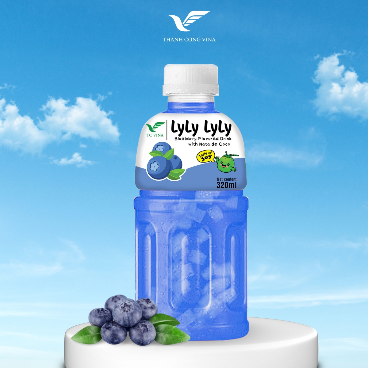 Nata De Coco Blueberry Juice