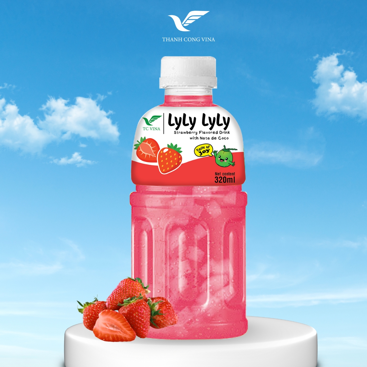 Nata De Coco Strawberry Juice