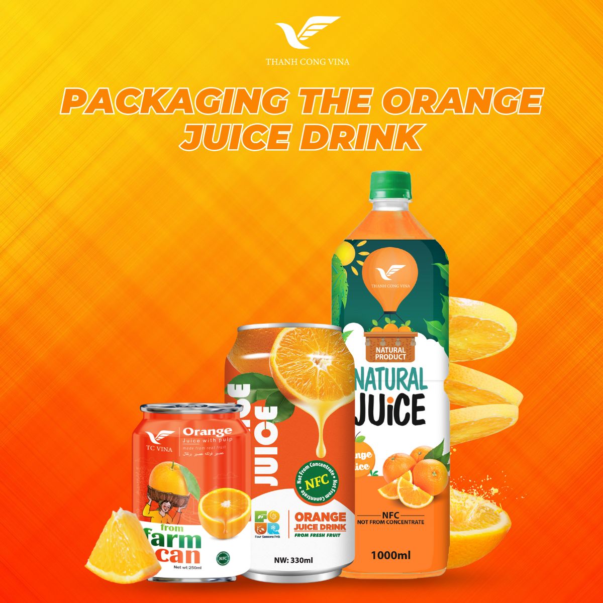 Packaging the Orange Juice Drink