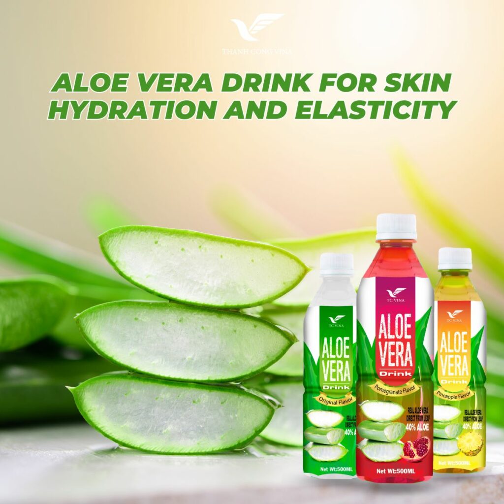 Aloe Vera Drink for Skin Hydration and Elasticity