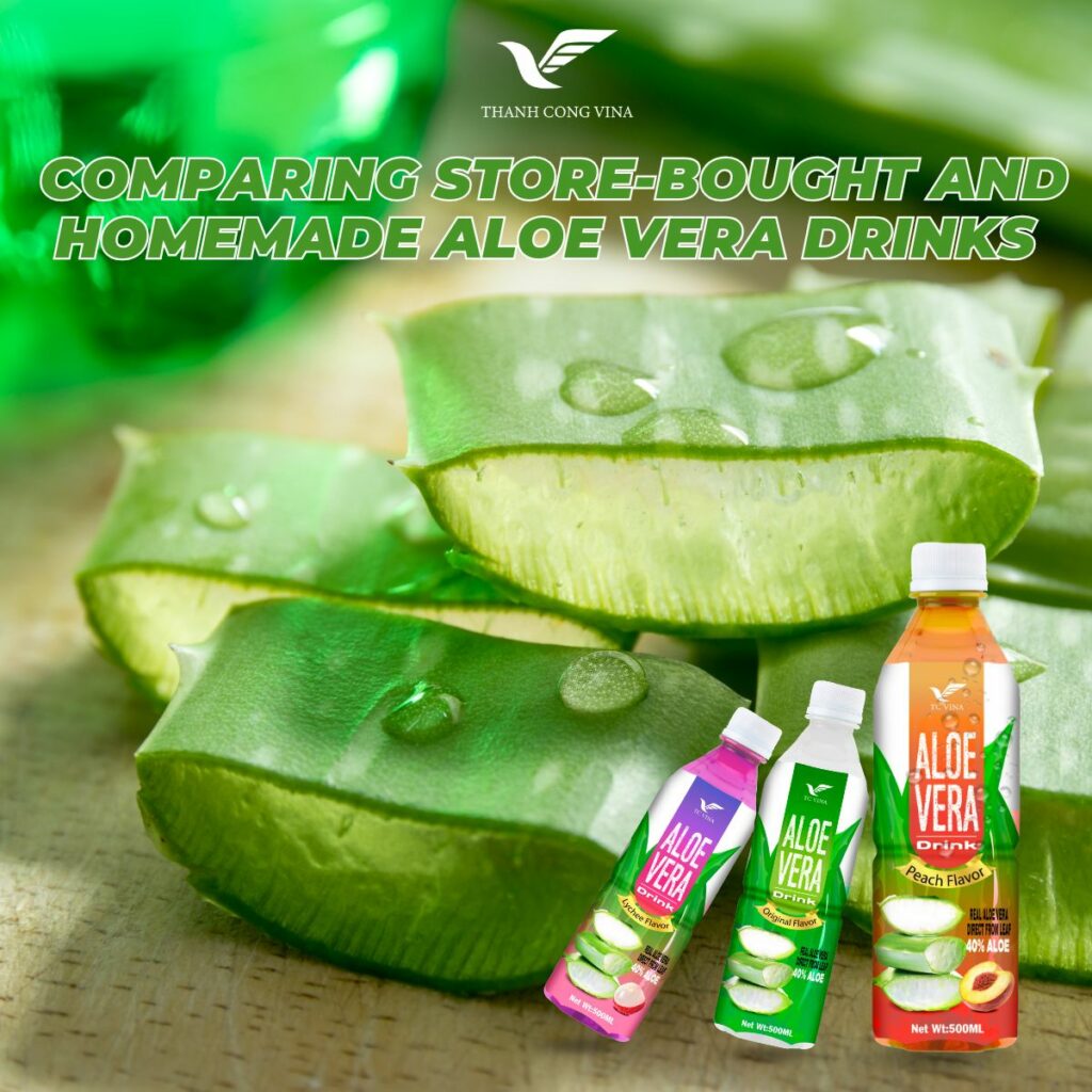 Comparing Store-Bought and Homemade Aloe Vera Drinks