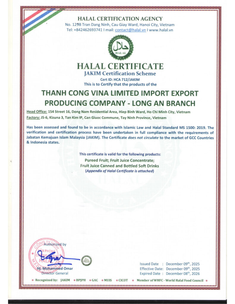 HALAL Certification in Fruit Juice OEM Manufacturing