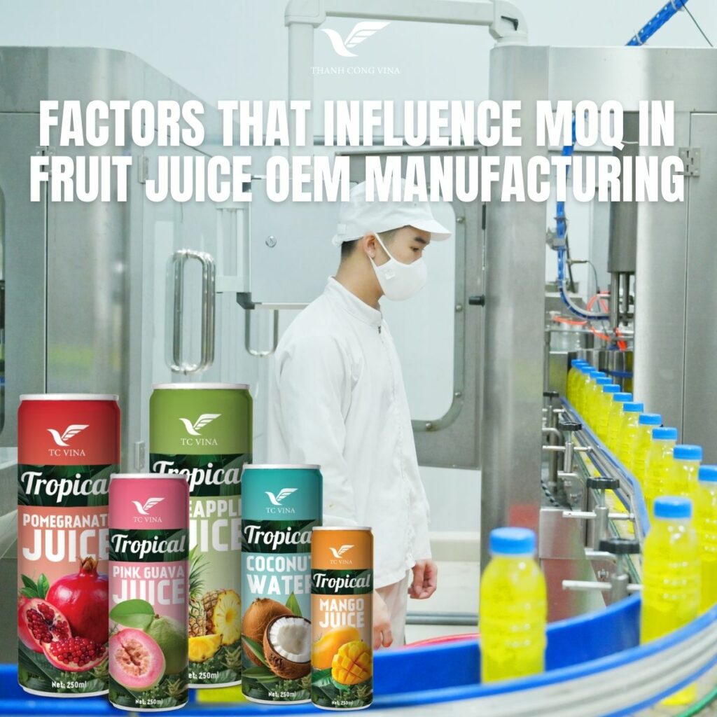 Factors That Influence MOQ in Fruit Juice OEM Manufacturing