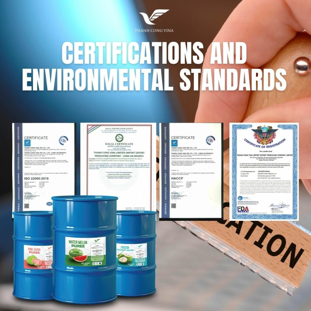 Certifications and Environmental Standards