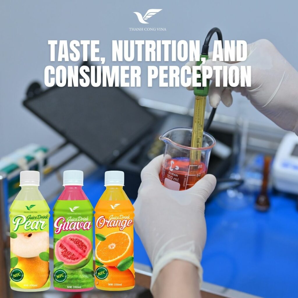 Taste, Nutrition, and Consumer Perception