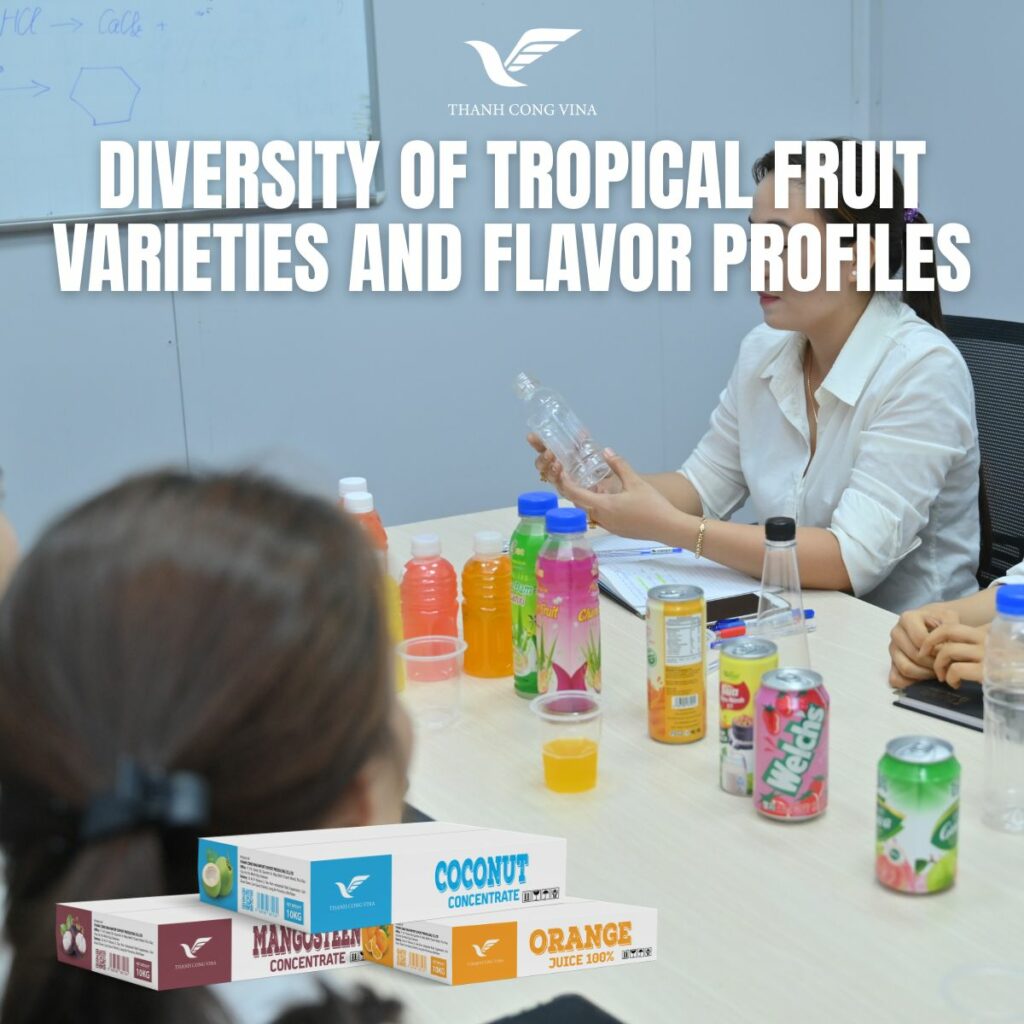 Diversity of Tropical Fruit Varieties and Flavor Profiles