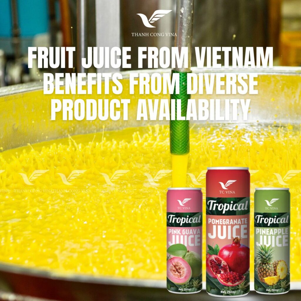 Fruit Juice from Vietnam Benefits from Diverse Product Availability