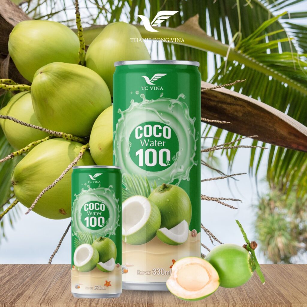 330ml TCVINA Premium Canned Coconut Water