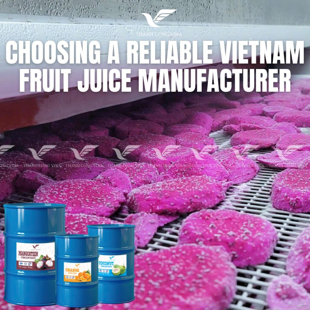 Choosing a Reliable Vietnam Fruit Juice Manufacturer