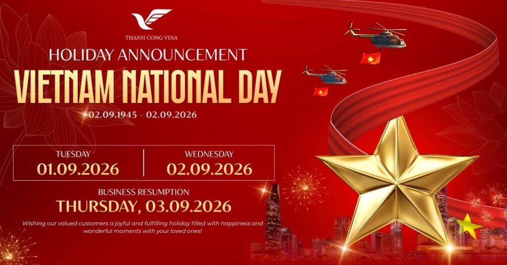ANNOUNCEMENT OF VIETNAM NATIONAL DAY HOLIDAY 2026