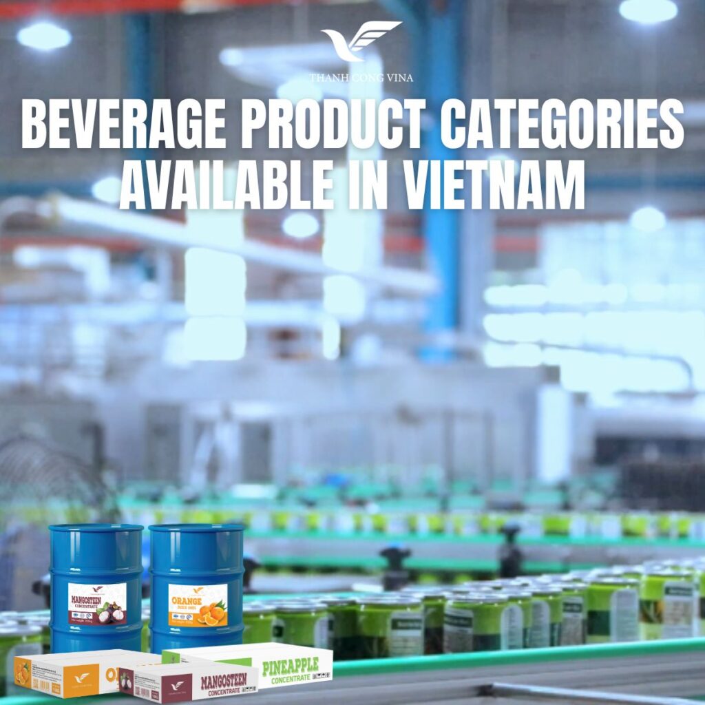 Beverage Product Categories Available in Vietnam