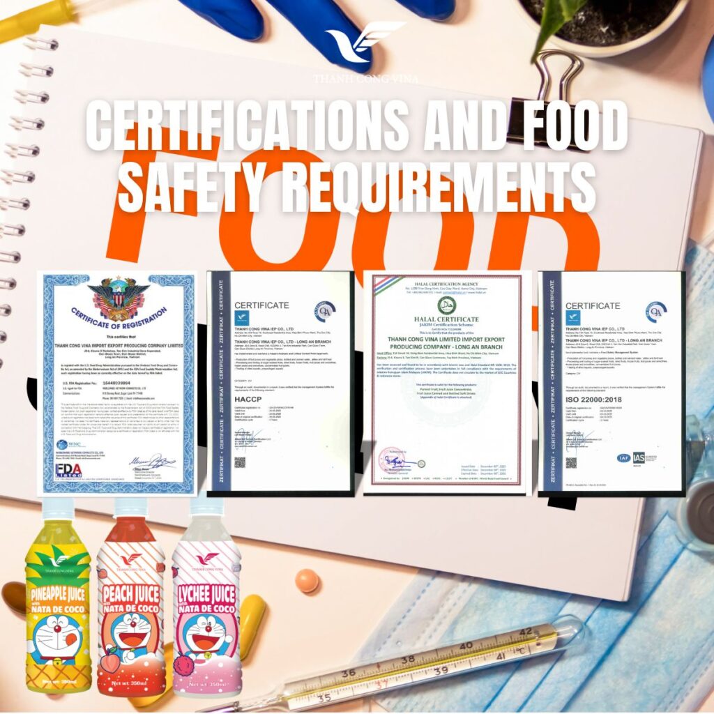 Certifications and Food Safety Requirements