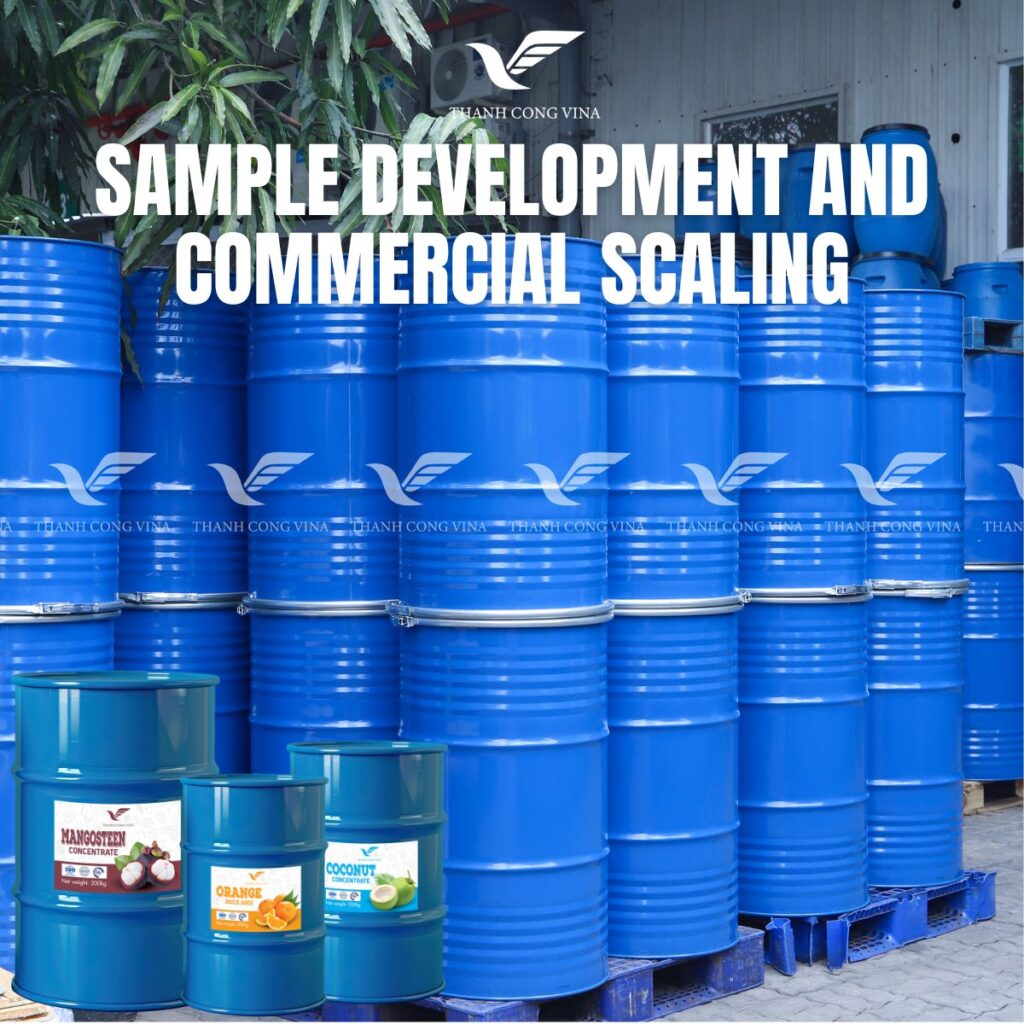 Sample Development and Commercial Scaling