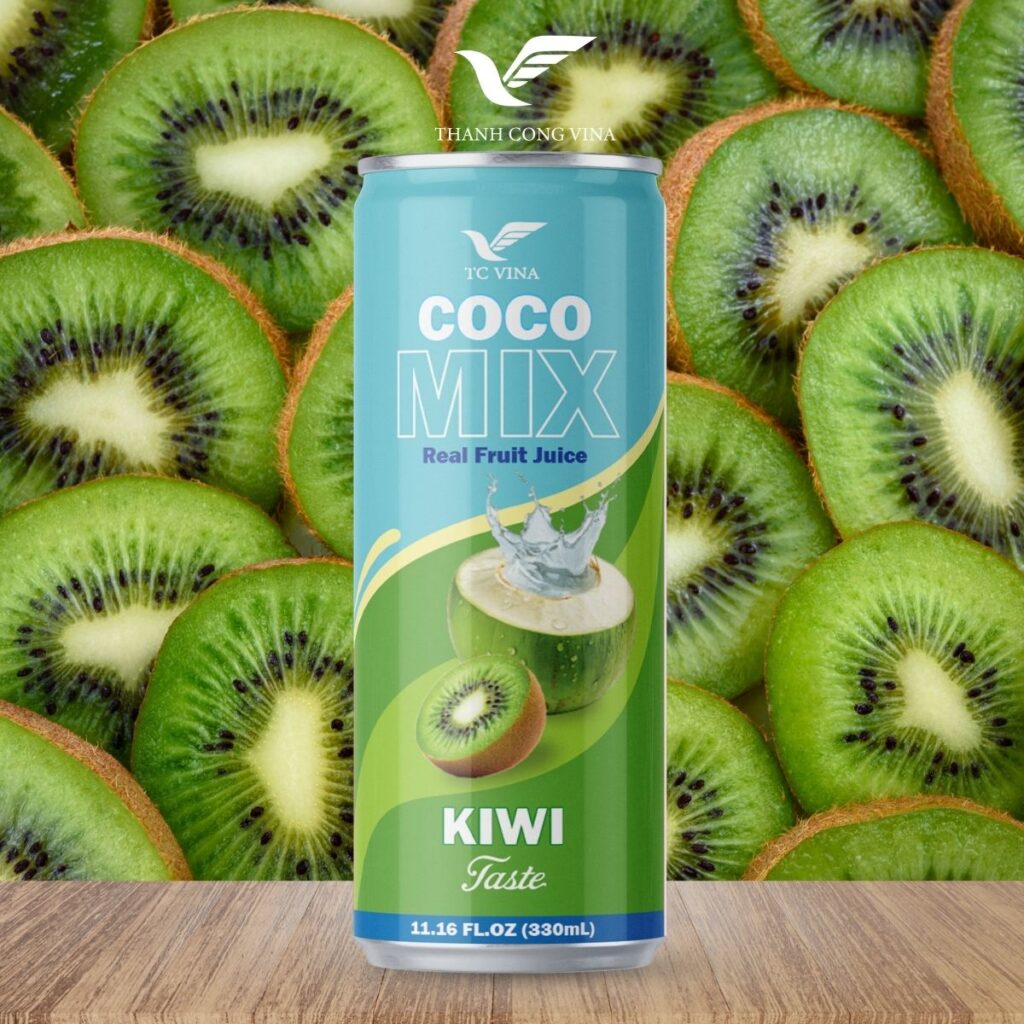330ml TCVINA Coconut Water with Real Kiwi Juice