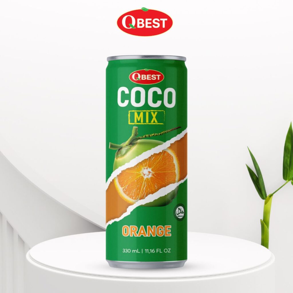 330ml QBest Coco Mix Orange Drink