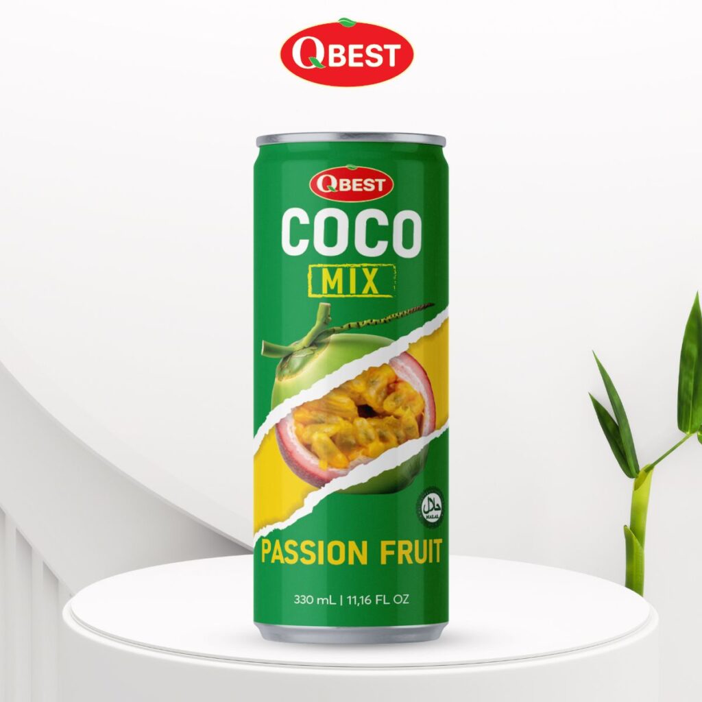 330ml QBest Coco Mix Passion Fruit Drink
