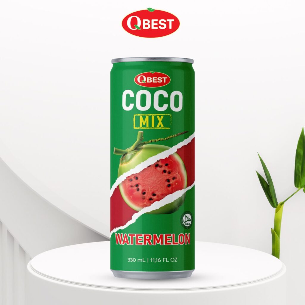 330ml QBest Coco Mix Watermelon Drink