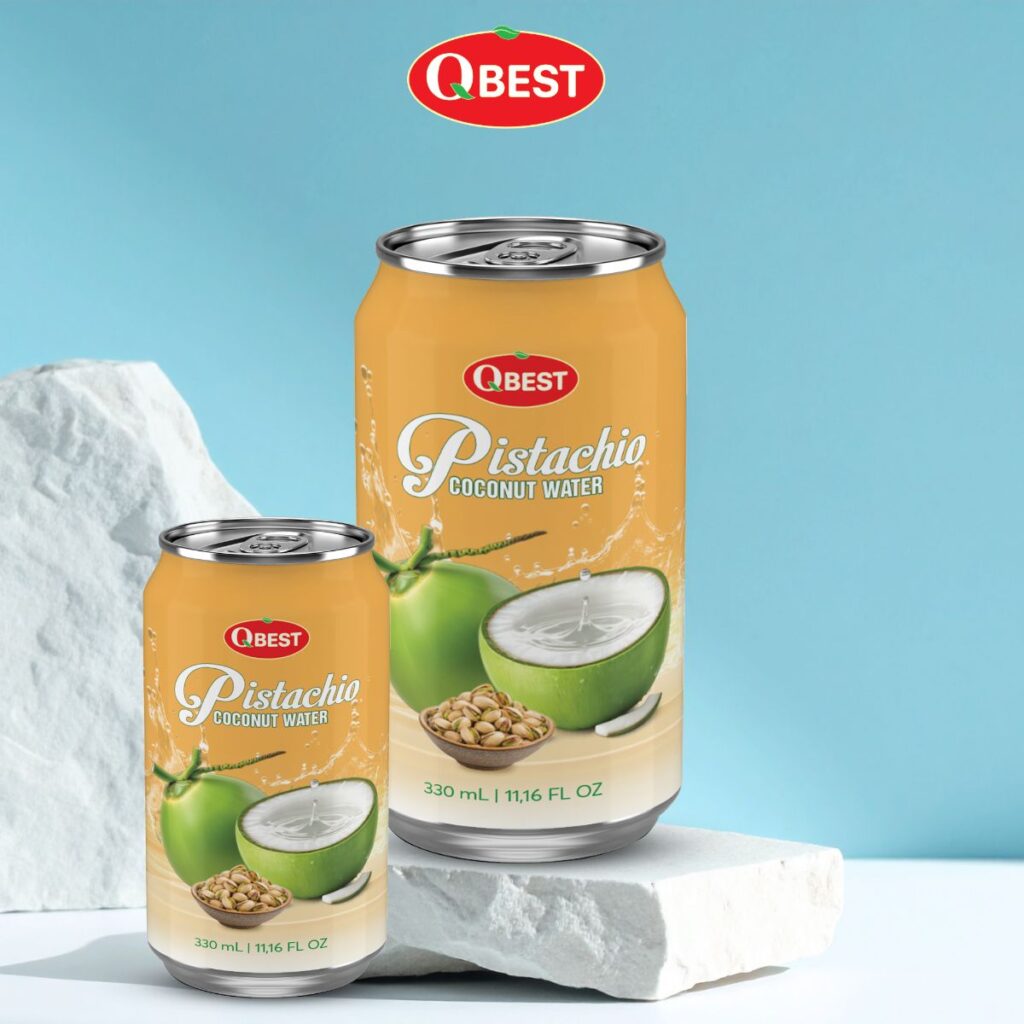 330ml QBest Coconut Water with Pistachio