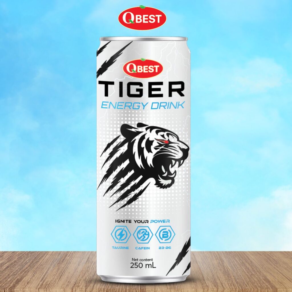 250ml QBest Slim Can Tiger Energy Drink