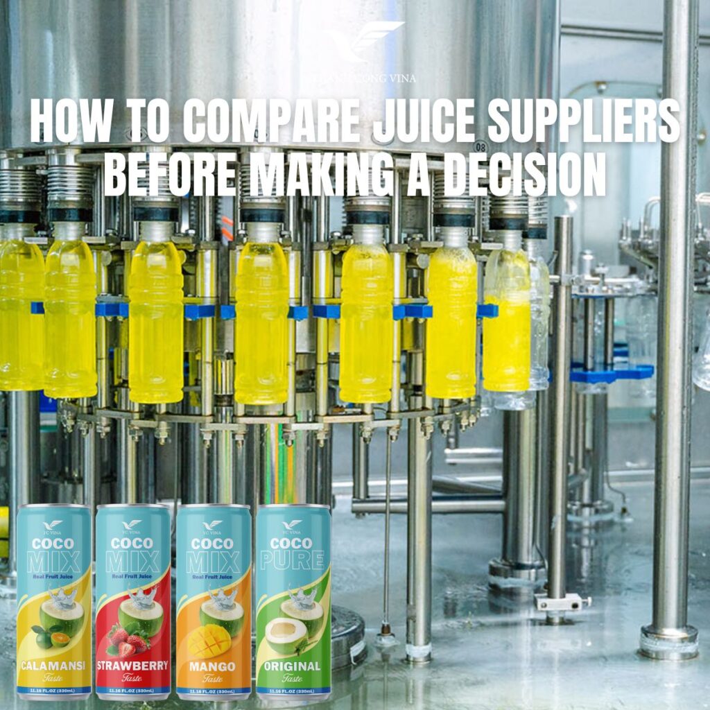 How to Compare Juice Suppliers Before Making a Decision