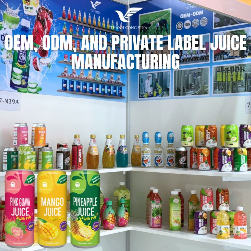 OEM, ODM, and Private Label Juice Manufacturing