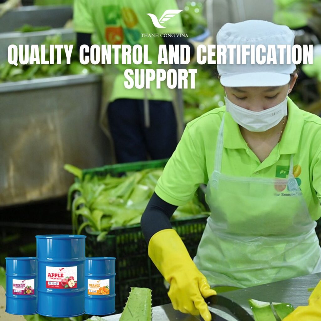 Quality Control and Certification Support