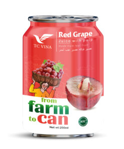 250ml TCVINA Canned Red Grape Juice Drink NFC