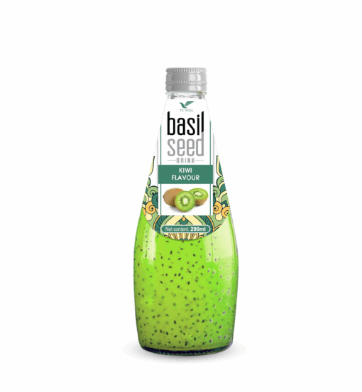 290ml TCVINA Basil Seeds Drink With Kiwi Juice