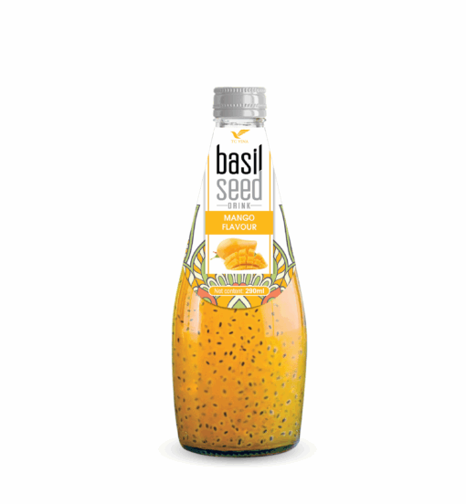 290ml TCVINA Basil Seeds Drink With Mango Juice