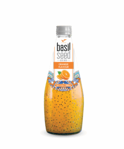 290ml TCVINA Basil Seeds Drink With Orange Juice