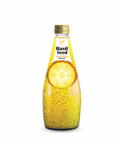 290ml TCVINA Glass Bottle Basil Seeds Drink With Pineapple