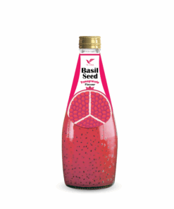 290ml TCVINA Glass Bottle Basil Seeds Drink With Pomegranate