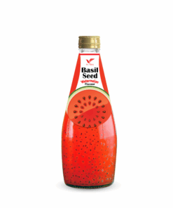 290ml TCVINA Glass Bottle Basil Seeds Drink With Watermelon