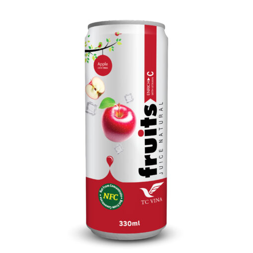 330ml TCVINA Canned Apple Fruit Juice Drink NFC