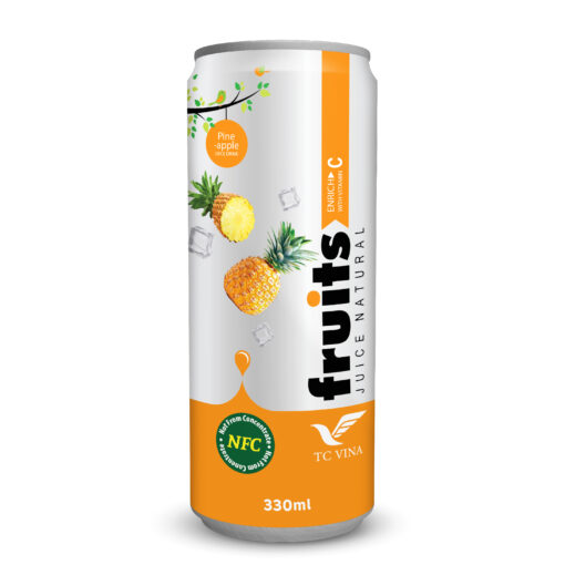 330ml TCVINA Canned Pineapple Fruit Juice Drink NFC