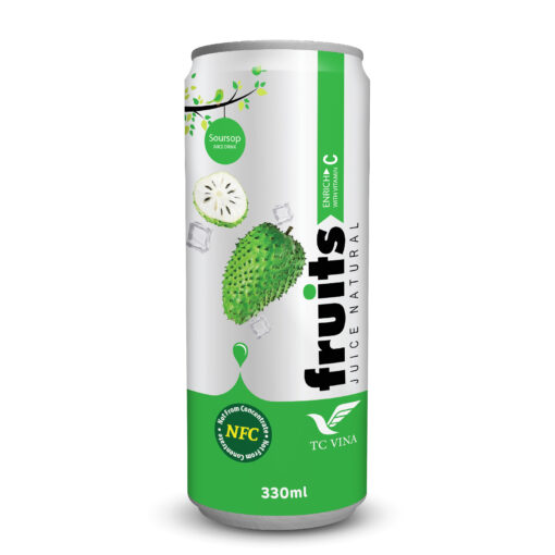 330ml TCVINA Canned Soursop Fruit Juice Drink NFC