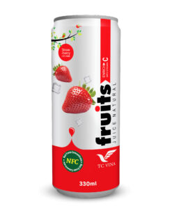 330ml TCVINA Canned Strawberry Fruit Juice Drink NFC