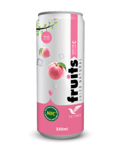 330ml TCVN Canned Peach Fruit Juice Drink NFC
