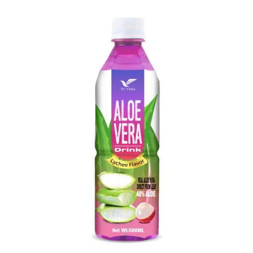 500ml TCVINA Bottle Aloe Vera Pulp With Lychee Flavor